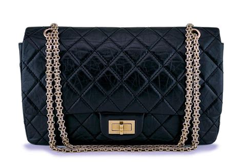 chanel black on black reissue|chanel reissue flap bag.